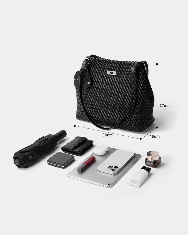 Romantic Decoding Woven Tote Bag Middle
