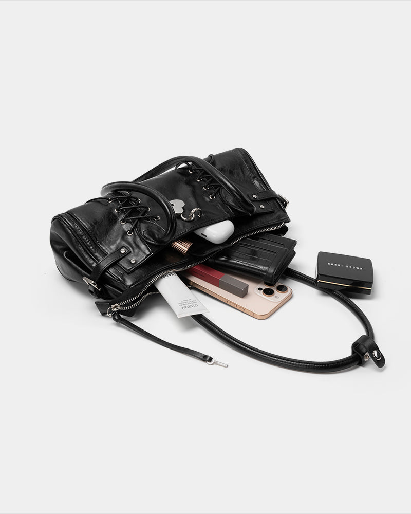 Bound & Redemption Strap Shoulder Bag Black