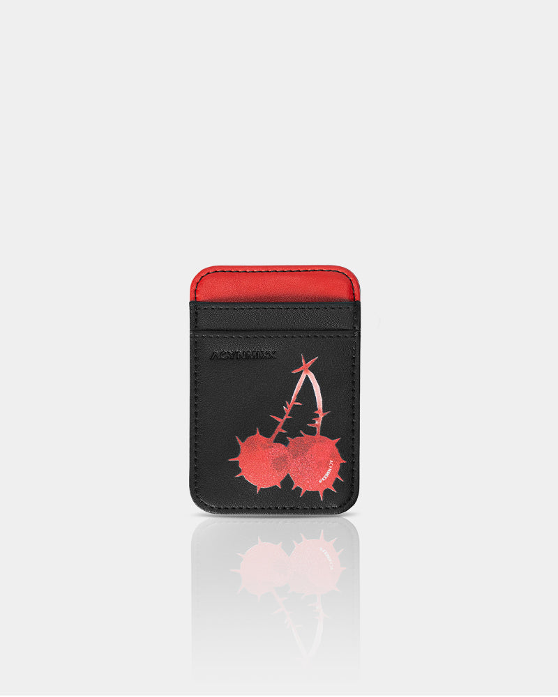 Edgy Cherry Magnetic Phone Card Pocket