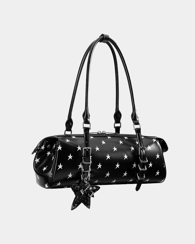Star-patterned shoulder bag