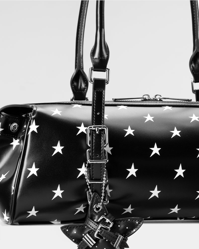 Star-patterned shoulder bag