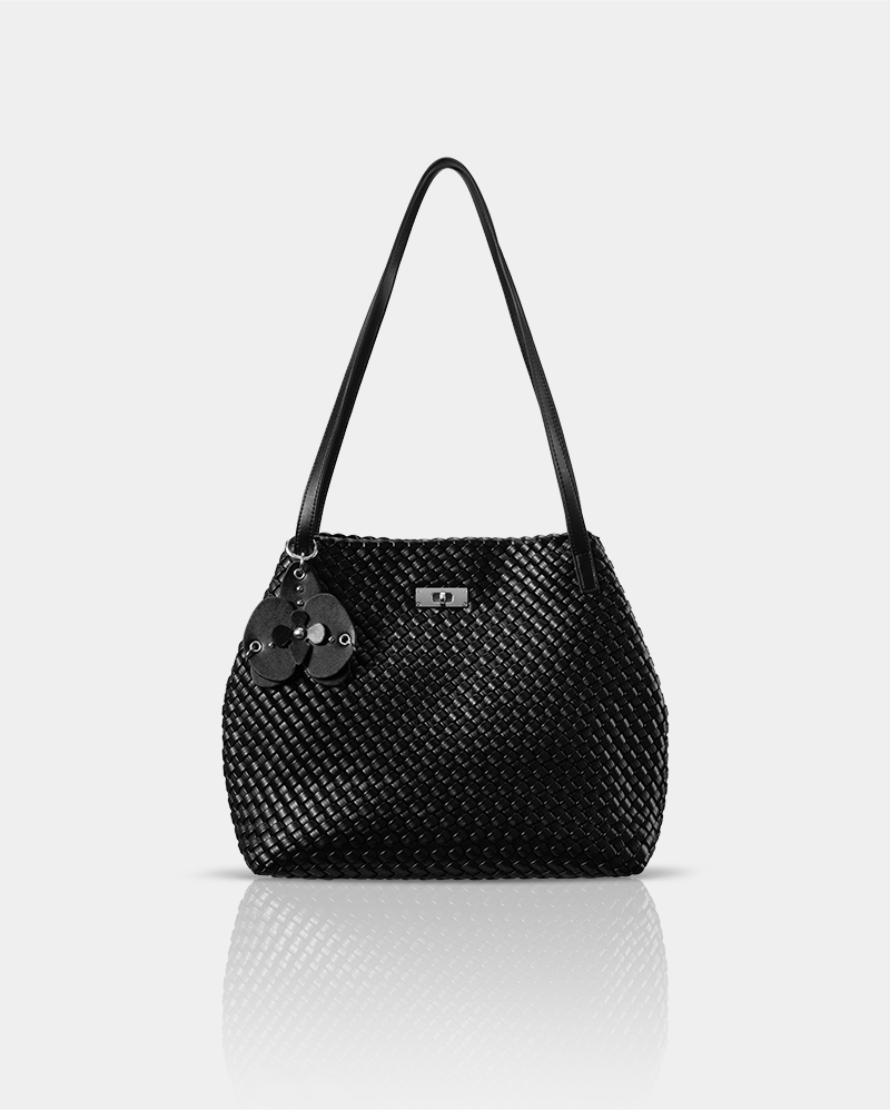 Romantic Decoding Woven Tote Bag Middle