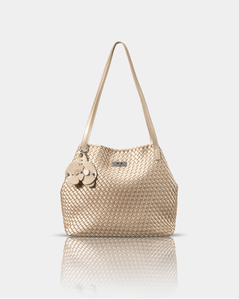 Romantic Decoding Woven Tote Bag Middle