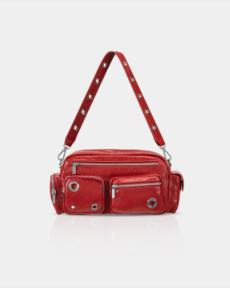 Wandering Urban Heavy Metal Crossbody Bag Black