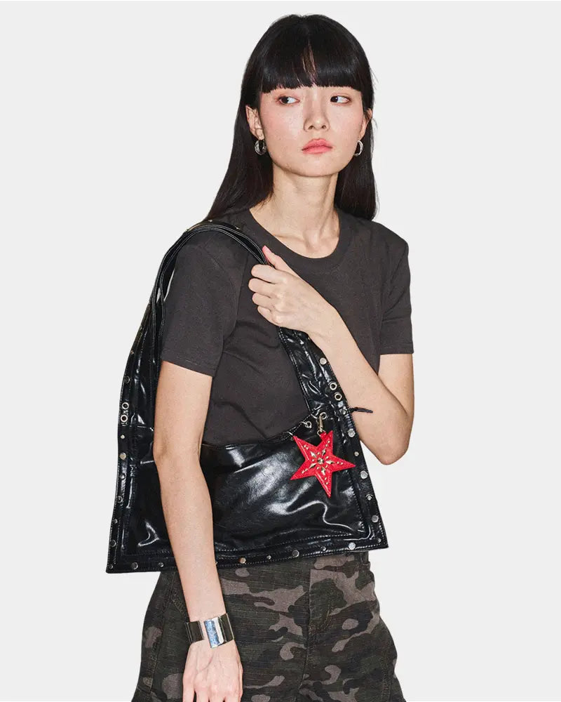 Heavy-metal style motorcycle bag