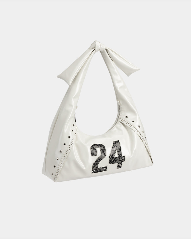 Pure Land Knight Knot Bag White