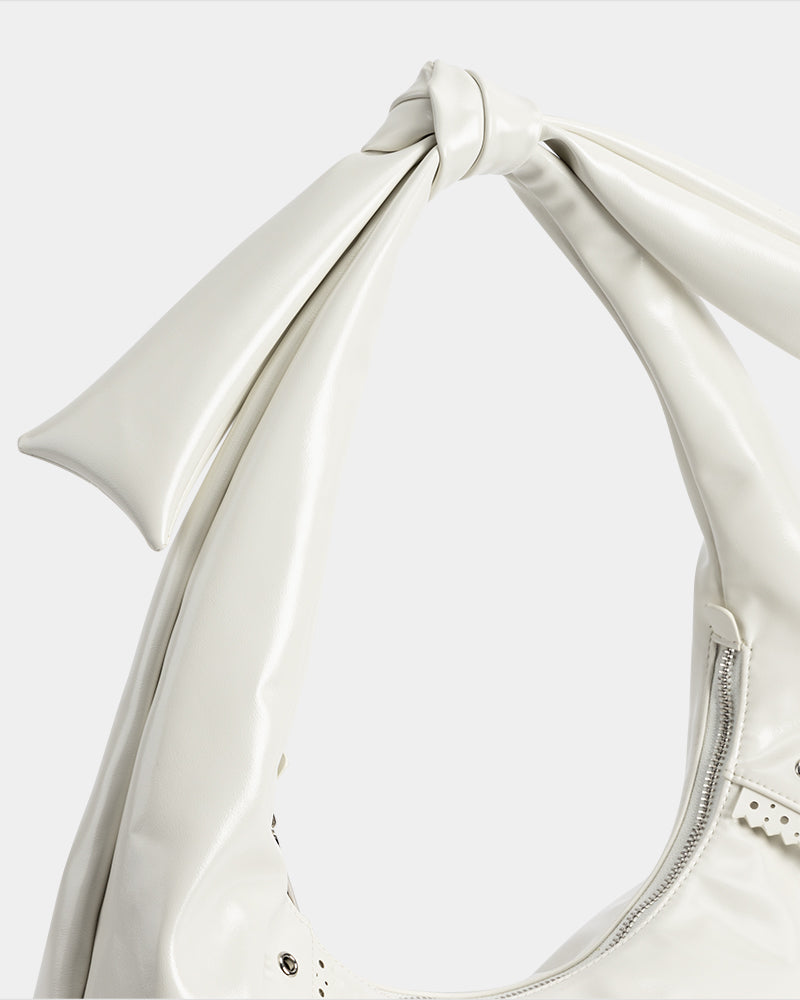 Pure Land Knight Knot Bag White