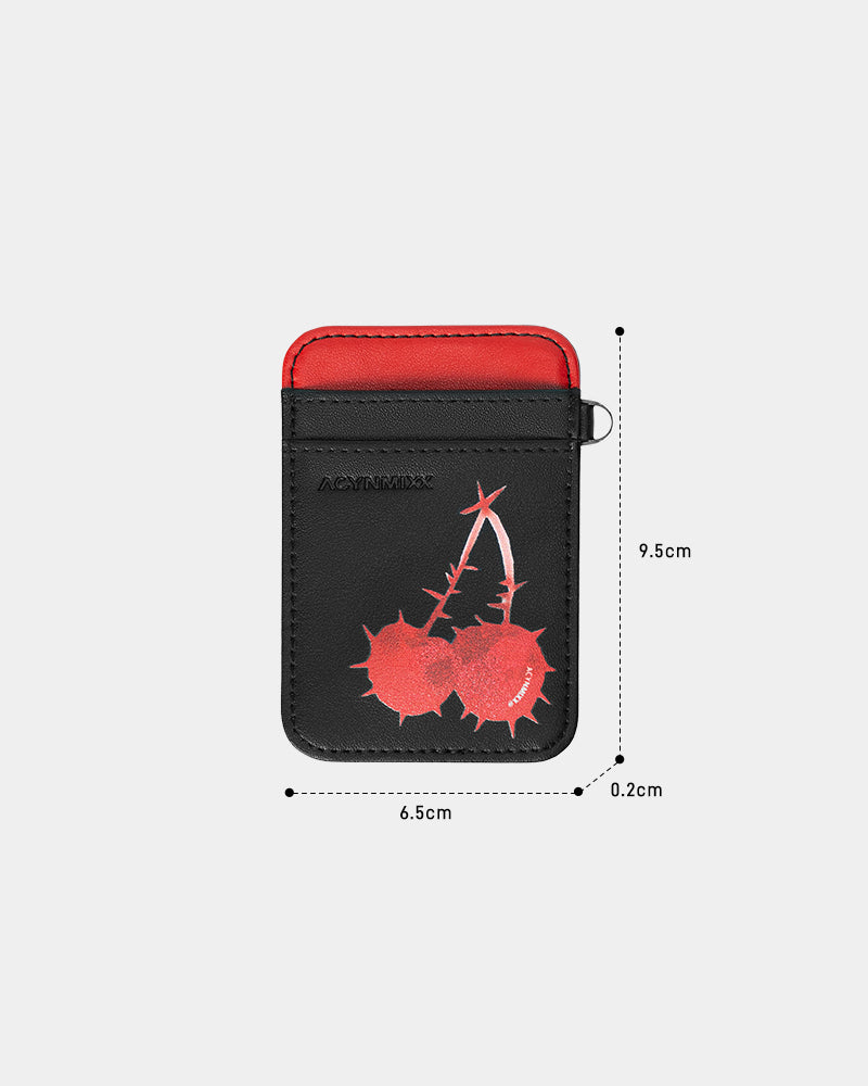 Edgy Cherry Magnetic Phone Card Pocket