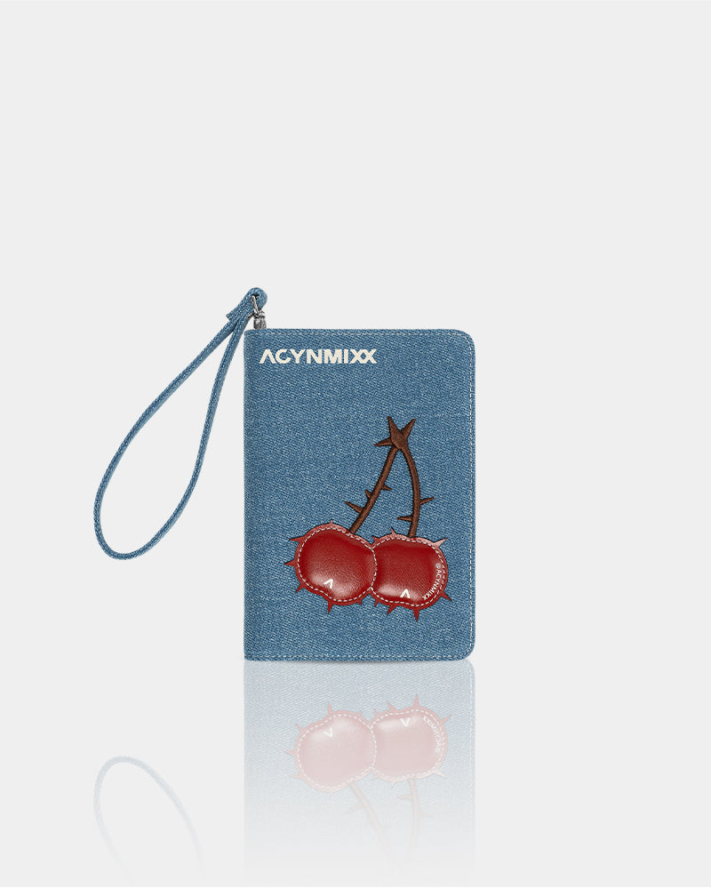 Evil Cherry Embossed Passport Holder