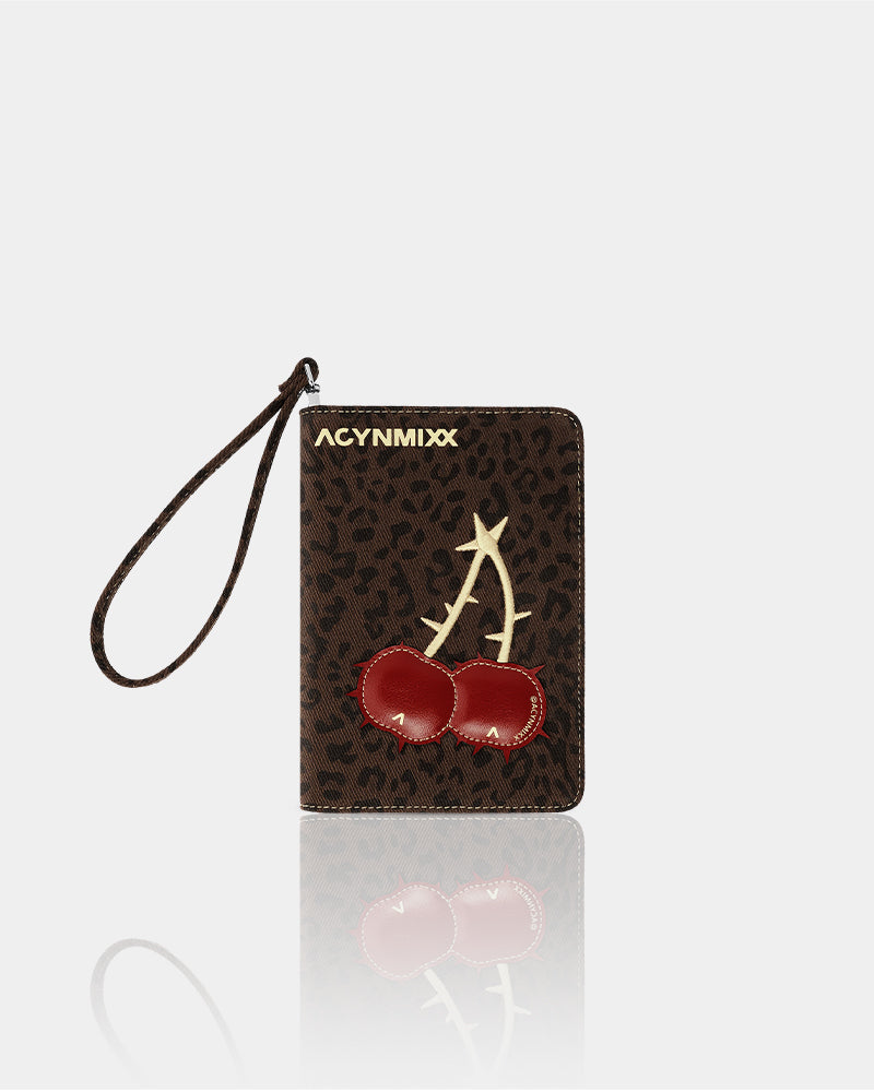 Evil Cherry Embossed Passport Holder