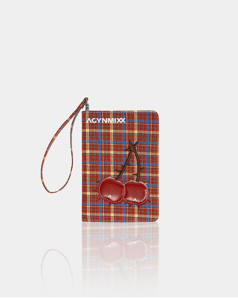 Evil Cherry Embossed Passport Holder